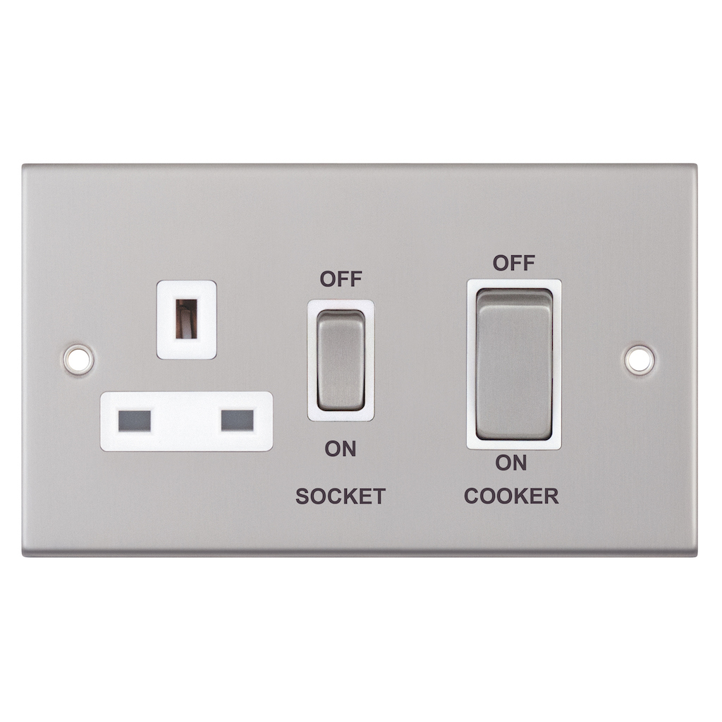DSL149 45 Amp Cooker Unit with 13 Amp Switched Socket Selectric UK